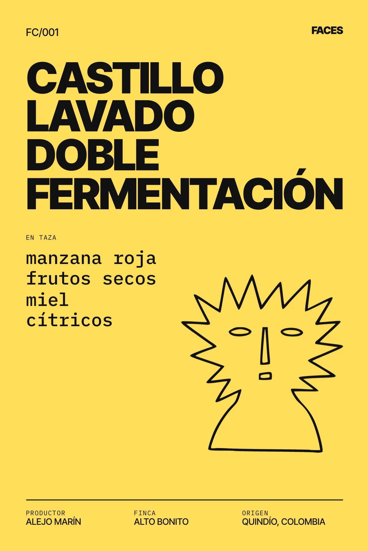 Ficha de cata FC001, Castillo lavado doble fermentación